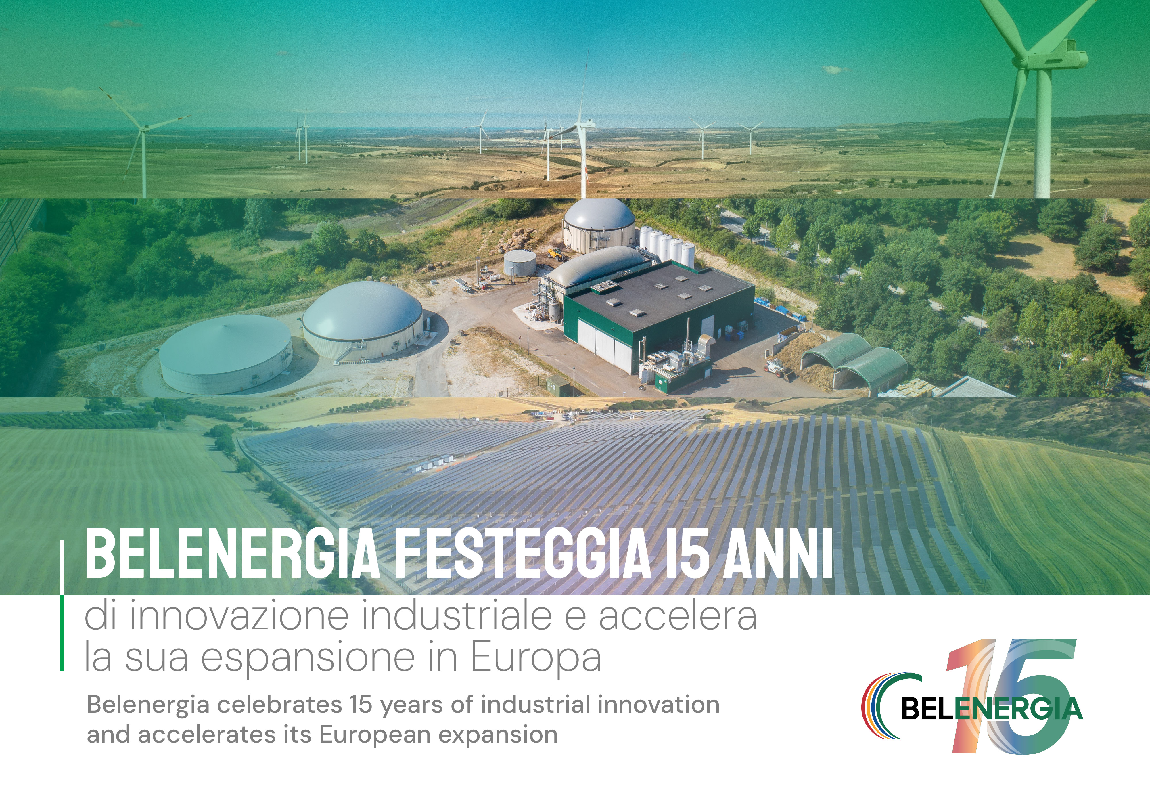 Belenergia celebrates 15 years of industrial innovation and accelerates its European expansion.